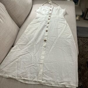 Cotton Candy White Button-Down Top